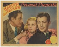 1k710 PERSONAL PROPERTY LC 1937 dad Reginald Denny angry at son Robert Taylor & sexy Jean Harlow!