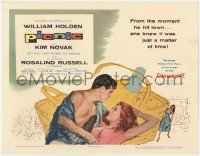 1k136 PICNIC TC 1956 great art of barechested William Holden & sexy long-haired Kim Novak!