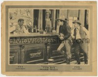 1k720 PRAIRIE TRAILS LC 1920 Tom Mix uses his gun to get information from bartender who won't talk!