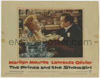 1k724 PRINCE & THE SHOWGIRL LC #1 1957 Laurence Olivier w/sexy Marilyn Monroe by champagne bucket!