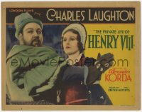 1k138 PRIVATE LIFE OF HENRY VIII TC 1933 Charles Laughton, Binnie Barnes, Alexander Korda, rare!