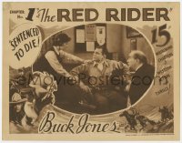 1k744 RED RIDER chapter 1 LC 1934 Marion Shilling asks sheriff Buck Jones to help, Sentenced to Die!