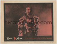 1k782 SAINT JOAN LC #8 1957 Otto Preminger, Saul Bass border art, Jean Seberg as Joan of Arc!
