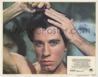 1k788 SATURDAY NIGHT FEVER LC #2 1977 best close up of young John Travolta combing his hair!
