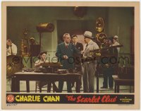 1k791 SCARLET CLUE LC 1945 Sidney Toler as Charlie Chan, Fong, Vogan & Moreland in laboratory!