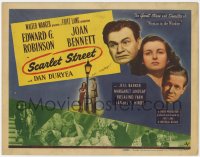 1k153 SCARLET STREET TC 1945 Fritz Lang classic noir, Edward G. Robinson, Joan Bennett, Dan Duryea