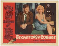 1k806 SEX KITTENS GO TO COLLEGE LC #2 1960 close up of sexy Mamie Van Doren & Martin Milner!