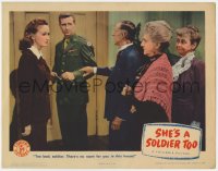 1k812 SHE'S A SOLDIER TOO LC 1944 Beulah Bondi, Nina Foch, Percy Kilbride, Lloyd Bridges, Ida Moore!