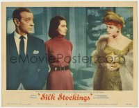 1k820 SILK STOCKINGS LC #5 1957 Fred Astaire finds himself between Cyd Charisse & Janis Paige!