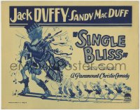 1k162 SINGLE BLISS TC 1929 art of ladies in swimsuits chasing Jack Duffy playing bagpipes, rare!