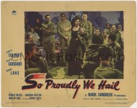 1k833 SO PROUDLY WE HAIL LC #4 1943 sexy Paulette Goddard entertains the troops in World War II!