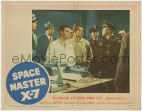 1k841 SPACE MASTER X-7 LC #8 1958 Bill Williams, Ellis, police & military in staredown in lab!