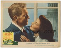 1k852 STATE OF THE UNION LC #8 1948 Capra, romantic close up of Spencer Tracy & Katharine Hepburn!