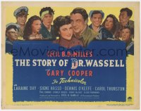 1k166 STORY OF DR. WASSELL TC 1944 close up of soldier Gary Cooper, Laraine Day, Cecil B. DeMille
