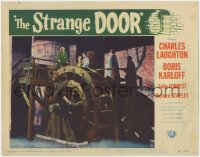 1k856 STRANGE DOOR LC #5 1951 Charles Laughton & others held at gunpoint by cool water wheel!