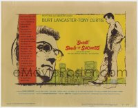 1k169 SWEET SMELL OF SUCCESS TC 1957 Burt Lancaster as J.J. Hunsecker, Tony Curtis as Sidney Falco!