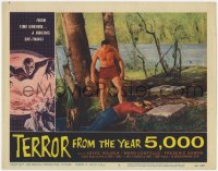 1k876 TERROR FROM THE YEAR 5,000 LC #5 1958 man in swimsuit drags unconscious guy from river!