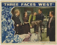 1k886 THREE FACES WEST LC 1940 John Wayne carrying unconscious man by Charles Coburn & Gurie, rare!
