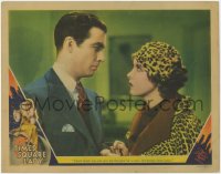 1k893 TIMES SQUARE LADY LC 1935 close up of Robert Taylor arguing with Iowa beauty Virginia Bruce!