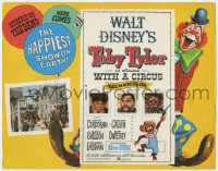 1k178 TOBY TYLER TC 1960 Walt Disney, Kevin Corcoran, Mister Stubbs the chimpanzee, circus clown!