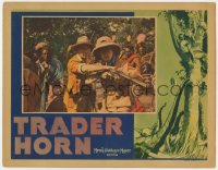 1k905 TRADER HORN LC 1931 Harry Carey tells Duncan Renaldo to steady his gun, they're coming!