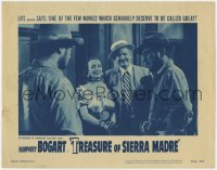 1k906 TREASURE OF THE SIERRA MADRE LC #1 R1956 Humphrey Bogart & Tim Holt confront Barton MacLane!