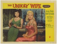 1k922 UNHOLY WIFE LC #6 1957 best close up of sexy bad girls Diana Dors & Marie Windsor!
