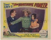 1k926 VANISHING PIONEER LC 1928 Jack Holt shields pretty Sally Blane from bad guy William Powell!