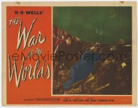 1k943 WAR OF THE WORLDS LC #2 1953 Gene Barry tries to find a way into the alien ship, classic!
