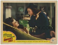 1k986 WOMAN'S FACE LC 1938 great close up of jealous Joan Crawford about to slap Osa Massen!