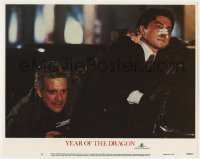 1k991 YEAR OF THE DRAGON LC #8 1985 close up of Mickey Rourke & John Lone with bandaged nose!