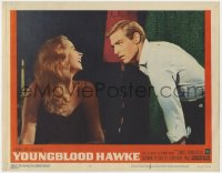 1k996 YOUNGBLOOD HAWKE LC #8 1964 Genevieve Page laughing at James Franciscus, Herman Wouk novel!