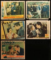 1m269 LOT OF 5 1930S LOBBY CARDS 1930s great images from a variety of different movies!