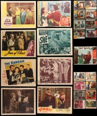1m245 LOT OF 25 LOBBY CARDS 1940s-1950s great images from a variety of different movies!