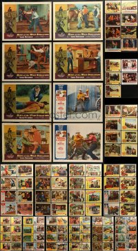 1m219 LOT OF 125 WESTERN LOBBY CARDS 1950s-1960s incomplete sets from a variety of cowboy movies!