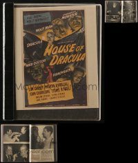 1m121 LOT OF 1 HOUSE OF DRACULA SCRAPBOOK 1970s filled with cool images from the movie!