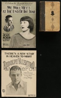 1m135 LOT OF 3 RUDOLPH VALENTINO ITEMS 1926 all published as tributes after he passed away!