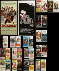 1m169 LOT OF 35 FOLDED AUSTRALIAN DAYBILLS 1960s-1980s great images from a variety of movies!