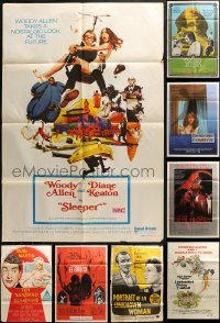 1m171 LOT OF 10 FOLDED AUSTRALIAN ONE-SHEETS 1950s-1980s a variety of movie images!