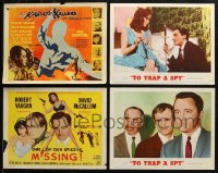 1m270 LOT OF 4 MAN FROM U.N.C.L.E. LOBBY CARDS 1960s Karate Killers, To Trap a Spy & more!