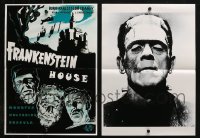 1m177 LOT OF 20 FOLDED EGYPTIAN FRANKENSTEIN 12X16 REPRODUCTION POSTERS 1990s cool monster images!