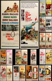 1m024 LOT OF 23 UNFOLDED INSERTS 1950s-1970s great images from a variety of different movies!