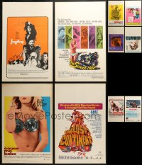 1m055 LOT OF 10 WINDOW CARDS 1960s-1970s great images from a variety of different movies!