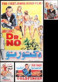 1m400 LOT OF 4 FORMERLY FOLDED 28X39 JAMES BOND EGYPTIAN POSTERS 2000s Dr. No & more!