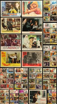 1m218 LOT OF 129 1960S LOBBY CARDS 1960s great scenes from a variety of different movies!