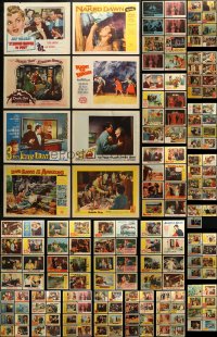 1m214 LOT OF 219 1950S LOBBY CARDS 1950s incomplete sets from a variety of different movies!