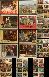 1m236 LOT OF 59 1940S LOBBY CARDS 1940s great scenes from a variety of different movies!