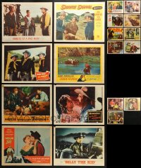 1m251 LOT OF 19 1950S WESTERN LOBBY CARDS 1950s great scenes from a variety of cowboy movies!