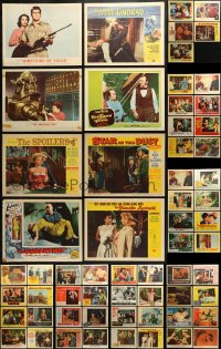 1m230 LOT OF 93 1950S LOBBY CARDS 1950s great scenes from a variety of different movies!