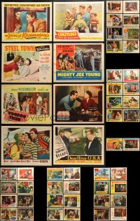 1m237 LOT OF 58 1950S LOBBY CARDS 1950s great scenes from a variety of different movies!